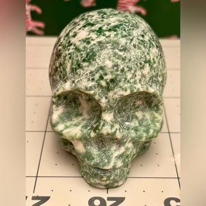 Tree Agate Crystal Skull beautifully Hand carved